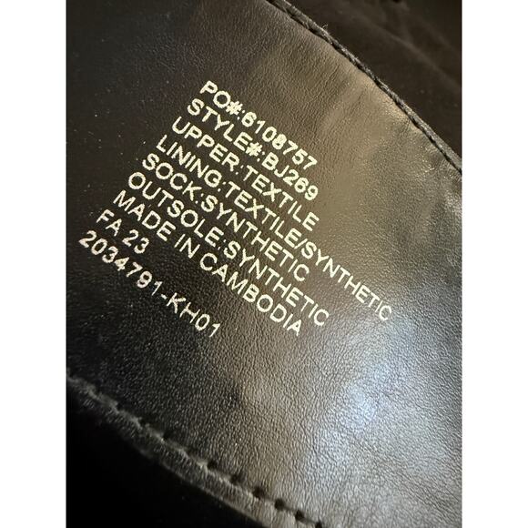 J.Crew Black Over-the-Knee Stretch Suede Flat Riding Boots Women’s Size 11 - Picture 4 of 12